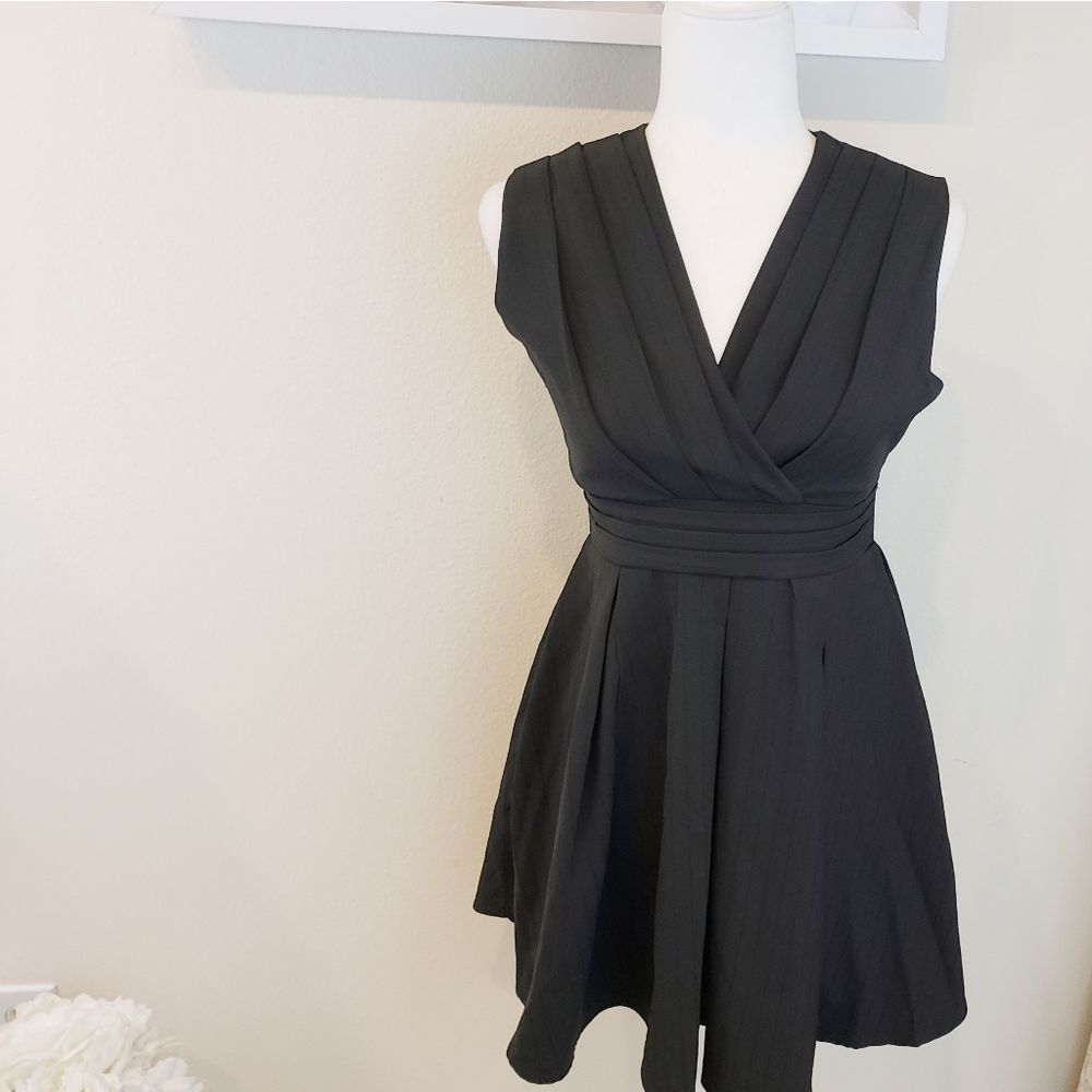 Black Pinstripe Dress